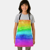 Abstrakte gestrichene Streifen Regenbogen Schürze (Insitu)