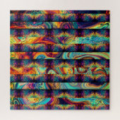 Abstrakte geteilte, geteilte, gegliederte psychede puzzle (Horizontal)