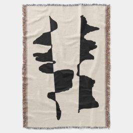 Abstrakte Gewebte Tagesdecke Dual Face Decke