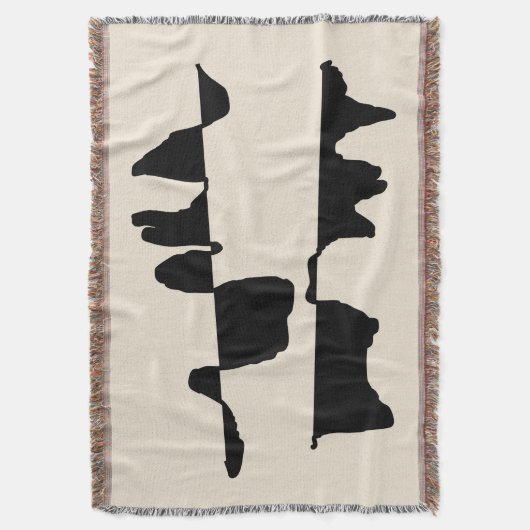 Abstrakte Gewebte Tagesdecke Dual Face Decke (Vorderseite Vertikal)