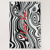 Abstrakte gezogene Linien - ich Liebe Sie - Ihren Puzzle (Vertikal)