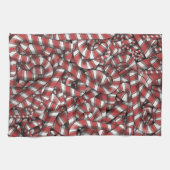 Abstrakte, gezwirnte Canons Geschirrtuch (Horizontal)