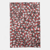 Abstrakte, gezwirnte Canons Geschirrtuch (Vertikal)