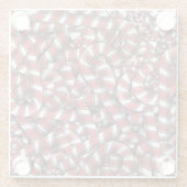 Abstrakte, gezwirnte Canons Glasuntersetzer (Rückseite)