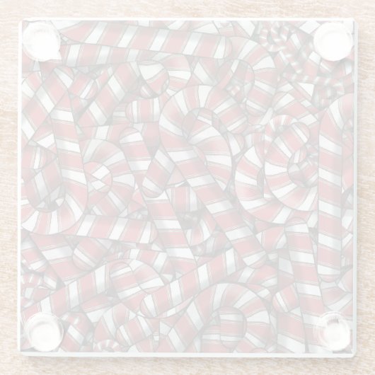 Abstrakte, gezwirnte Canons Glasuntersetzer (Rückseite)