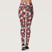 Abstrakte, gezwirnte Canons Leggings (Rückseite)