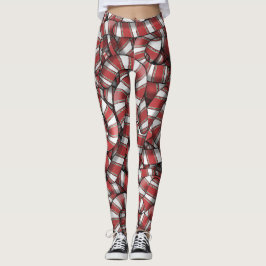 Abstrakte, gezwirnte Canons Leggings