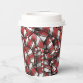 Abstrakte, gezwirnte Canons Pappbecher (Rückseite)