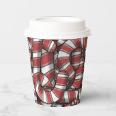 Abstrakte, gezwirnte Canons Pappbecher (Vorderseite)