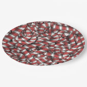 Abstrakte, gezwirnte Canons Pappteller (Schrägansicht)