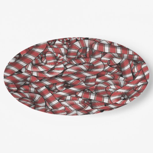 Abstrakte, gezwirnte Canons Pappteller (Schrägansicht)