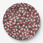 Abstrakte, gezwirnte Canons Pappteller (Vorderseite)