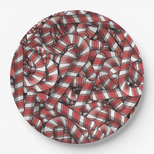 Abstrakte, gezwirnte Canons Pappteller (Vorderseite)