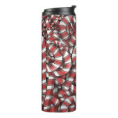 Abstrakte, gezwirnte Canons Thermosbecher (Nach links gedreht)