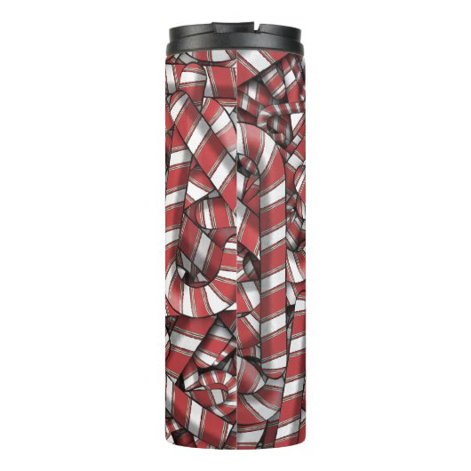 Abstrakte, gezwirnte Canons Thermosbecher (Rückseite)