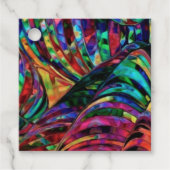 Abstrakte Giftmarken aus geschliffenem Glas Geschenkanhänger (Vorderseite)