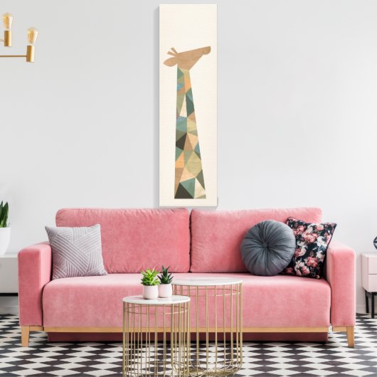 Abstrakte Giraffe Leinwanddruck (Insitu (Wohnzimmer))