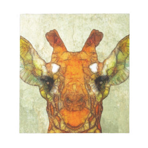 abstrakte Giraffe Notizblock