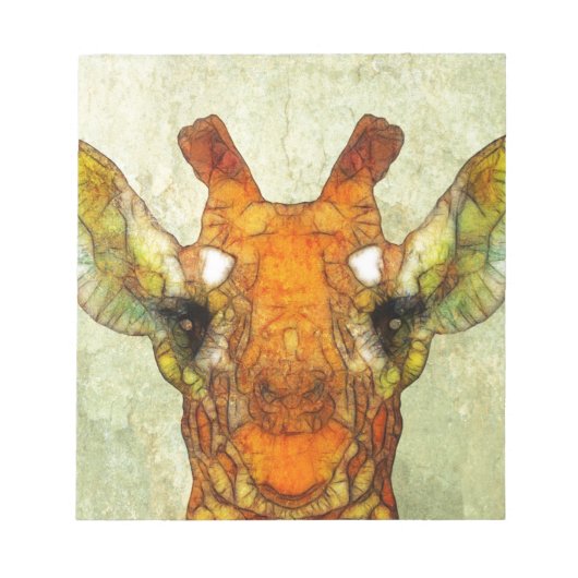 abstrakte Giraffe Notizblock (Vorderseite)