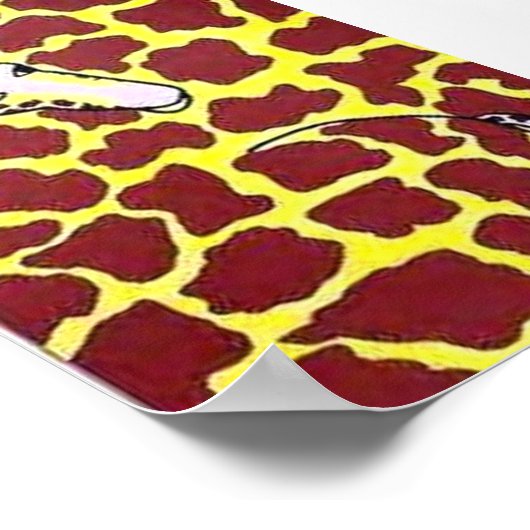 Abstrakte Giraffe Poster (Ecke)