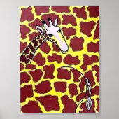 Abstrakte Giraffe Poster (Vorne)