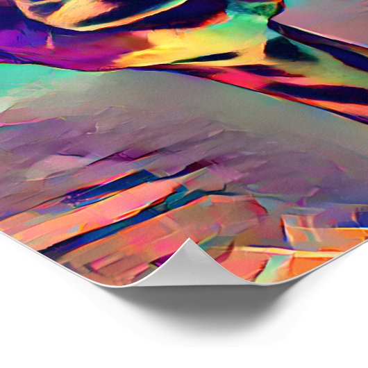 Abstrakte Giraffe Poster (Ecke)