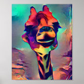 Abstrakte Giraffe Poster (Vorne)