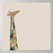 Abstrakte Giraffe Poster (Vorne)