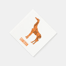Abstrakte Giraffe Silhouette Monogramm
