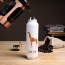Abstrakte Giraffe Silhouette Monogramm
