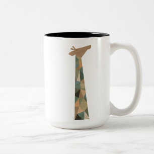 Abstrakte Giraffe Zweifarbige Tasse