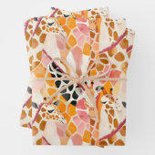 Abstrakte Giraffen in Rosa Geschenkpapier Set (Beispiel)