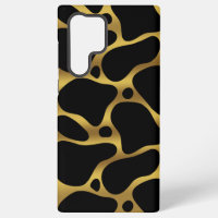Abstrakte Giraffenmuster in Gold und Schwarz