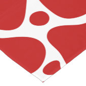 Abstrakte Giraffenmuster in Rot und Weiß Kurzer Tischläufer (Ecke)