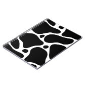 Abstrakte Giraffenmuster in Schwarzweiß Notizblock (Linke Seite)