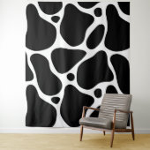 Abstrakte Giraffenmuster in Schwarzweiß Wandteppich (Beispiel)