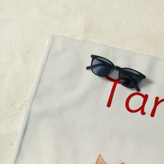 Abstrakte Girl Fox Tragekleidung Strandtuch (Beispiel)