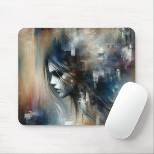 Abstrakte Girl-Malerei Mousepad
