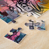 Abstrakte Gitarre | Hard Challenging Jigsaw Puzzle (Seite)