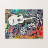 Abstrakte Gitarre | Hard Challenging Jigsaw Puzzle (Horizontal)