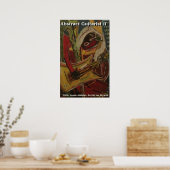 Abstrakte Gitarre II Poster (Küche)