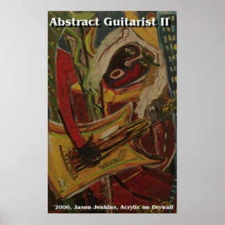 Abstrakte Gitarre II Poster