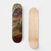 Abstrakte Gitarre II Skateboard (Vorderseite)