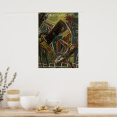 Abstrakte Gitarre III Poster (Küche)