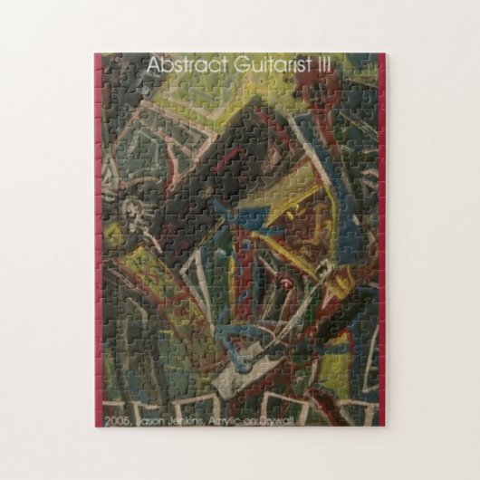 Abstrakte Gitarre III Puzzle (Vertikal)