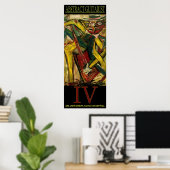 Abstrakte Gitarre IV Poster (Heimbüro)
