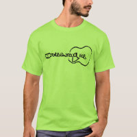 Abstrakte Gitarre-Logo schwarz