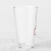 Abstrakte Gitarre - Minimalistische Linie Art Glas (Rechts)