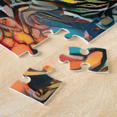 Abstrakte Gitarre | Starke Herausforderung Puzzle (Seite)