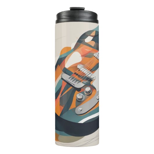 Abstrakte Gitarre Thermosbecher (Vorderseite)